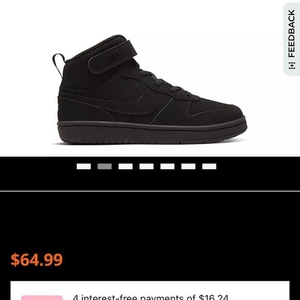 Nike court borough‎ mid girl’s size 1y